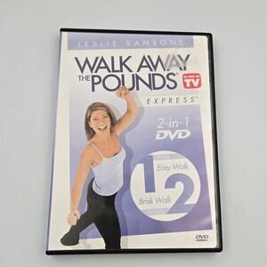 Leslie Sansone Walk Away the Pounds Express DVD As Seen on TV 2-in-1